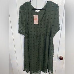 Chiffon Green Dress